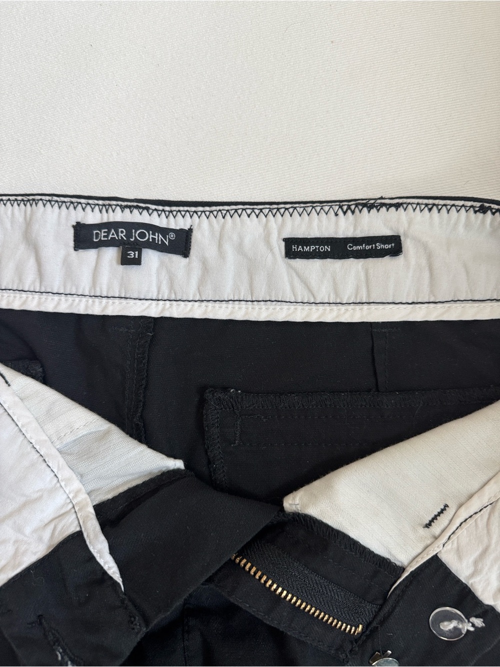 Dear John Bundle -  Black and Lt Blue Hampton Shorts Size 31 - Picture 7 of 12